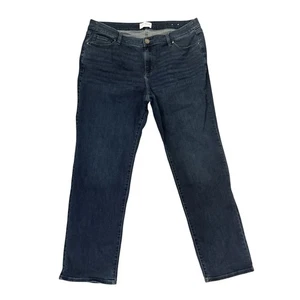 Pantalones de mezclilla para mujer Lane Bryant talla 20 tiro medio recto flexible cintura mágica - Imagen 1 de 8