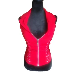 Top halter hearts-Rob para mujer talla pequeña con cremallera frontal - Imagen 1 de 8