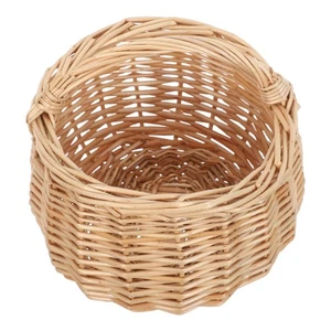  Kleiner Picknickkorb: Ovaler Weidenkorb leer - Oval Weidengeflecht Organizer für - Bild 1 von 12