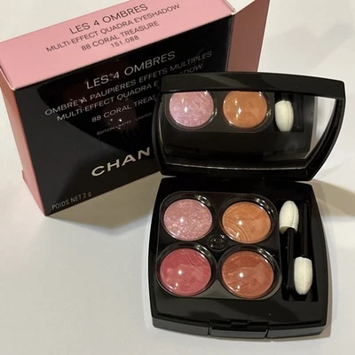 CHANEL LES 4 OMBRES Multi-Effect Quadra Eyeshadow #88 Coral Treasure- Limited ! - Image 1 of 4