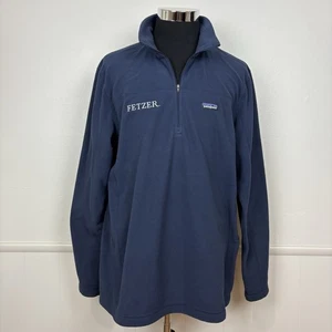 Patagonia Herren Micro D Fleece Pullover Jacke Neu Navy Gr. XL 1/4 Zip Front - Bild 1 von 16