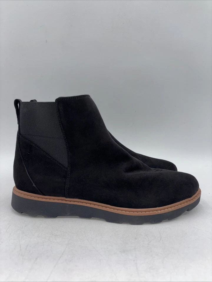 Dr. Scholls Women’s Maryland Black Side Zip Ankle Boots Size 10 M - Image 1 of 4