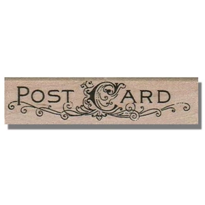 Sello de goma para tarjetas postales, medios, correo, postal, vintage, frase, fantasía, postal, palabra, arte - Imagen 1 de 3