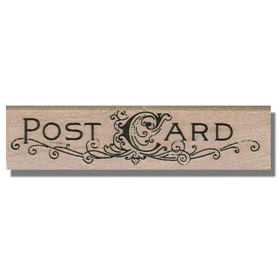 Sello de goma para tarjetas postales, medios, correo, postal, vintage, frase, fantasía, postal, palabra, arte Foto 1 de 3
