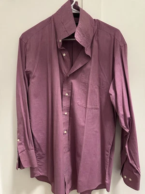 Camisa de vestir Marshall Fields para hombre manga larga azul verdadero talla 16 1/2-32/33 longitud Foto 1 de 2