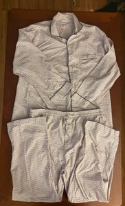 BROOKS BROTHERS Pyjama Set XL Baumwolle Kariert Lounge Nachtwäsche - Bild 1 von 7