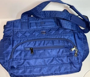 Bolsa de pañales acolchada de nailon azul Lug Tuk Tuk en excelente estado sin usar - Imagen 1 de 6