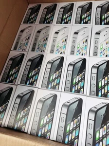 90%N ew Apple iPhone 4s White/Black 8/16/32/64GB Fully UNLOCKED classic 3.5'' - Afbeelding 1 van 23