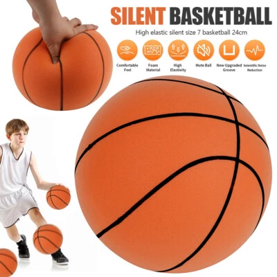 Silent Basketball - Soft Foam Indoor Basketball Größe 7 | Leiser Ball 24 cm - Bild 1 von 4