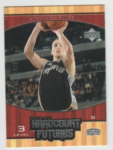Emanuel Manu Ginobili 2002-03 Upper Deck Hardcourt Futures #109 SP RC /1999 HOF - Picture 1 of 2
