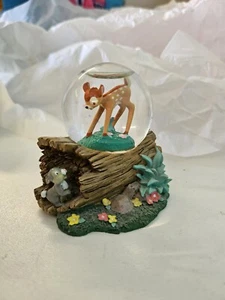 Disney Disneyland Paris Resort Exclusive Mini Bambi Glitter Globe RARE - Picture 1 of 5