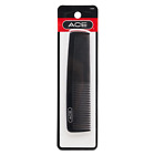 Ace Pocket Hair Comb - 5 Inch, Black - Pack of 6 - Great for All Hair Types  