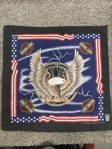VTG Harley Davidson Bandana Eagle Sink Your Claws Into Something Wild Motorcycle - Picture 1 of 13
