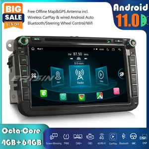8" Android 11 Car Stereo Sat Nav DVD for VW Passat Golf 5/6 Polo Tiguan T5 Caddy - Bild 1 von 12