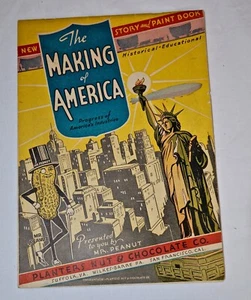 "The Making of America" Geschichten- und Malbuch, Pflanzgefäße Nuss & Schokolade Co. 1938 - Bild 1 von 13