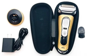 Braun Series 9 Pro 9419s Gold Electric Wet & Dry Shaver W/ Charging Stand - Picture 1 of 5