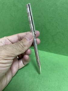 Authentic S T Dupont Classic Silver Plated Ballpoint Pen Nice Pattern R3, - Picture 1 of 11
