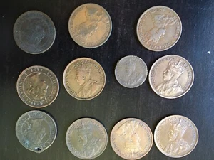 11 monedas antiguas en su mayoría canadienses canadienses: 1893, 1897, 1900, 1911, 1915, 1916 - Imagen 1 de 6