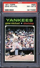 1971 Topps #483 Gene Michael PSA 8 NM-MT *New York Yankees*