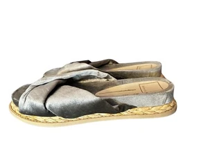 Dolce Vita Golda Velvet Square Toe Slide Sandal Gray 9.5M - Picture 1 of 11