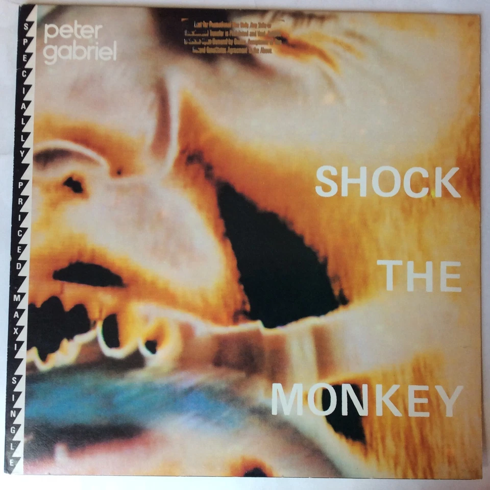 Peter Gabriel – Shock The Monkey - 1982 - Geffen 0-29863 Vinyl 12" Single - Image 1 of 4