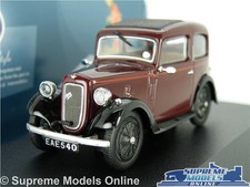 AUSTIN SEVEN 7 RUBY MODEL CAR 1:43 SCALE MAROON OXFORD DIECAST 43RUB001 K8