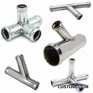 Connectors T-pipe (8-45 mm Diameters ∠45° ∠60°) Rolled Edges. Stainless Steel - Picture 1 of 33