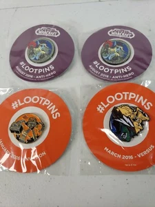 Loot Crate Pin Lot 4 (World of war craft) Versus Invasion - Picture 1 of 3