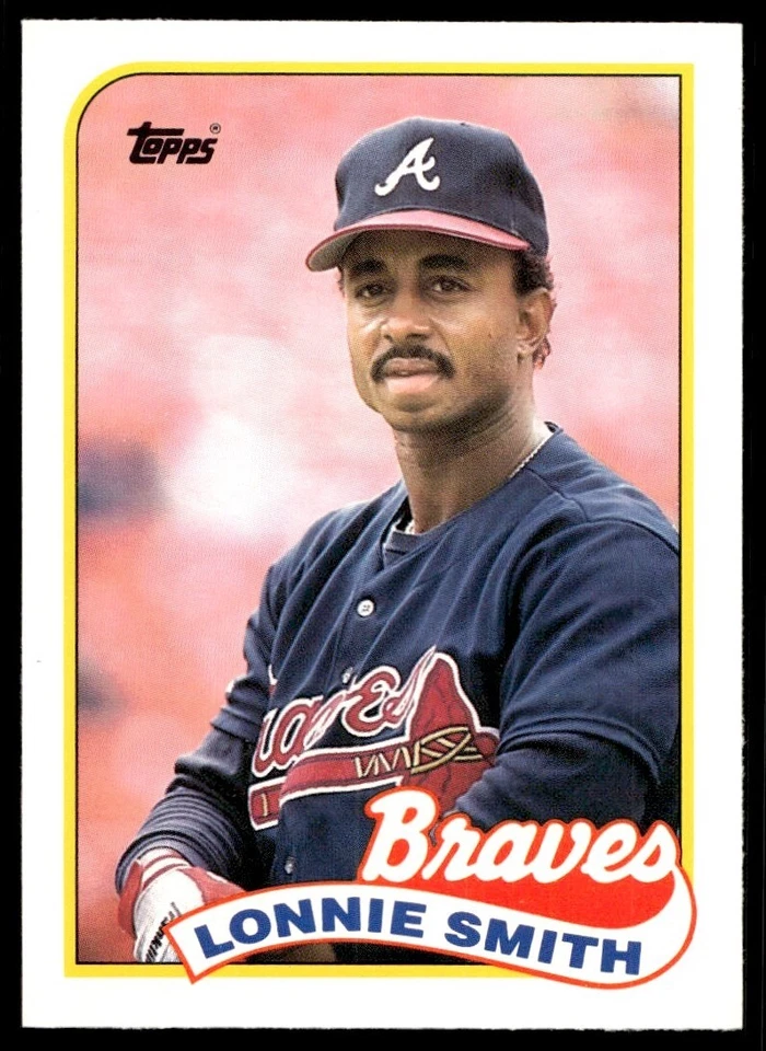 1989 Topps Traded Lonnie Smith Atlanta Braves #114T - Image 1 of 2