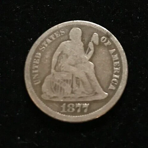 1877 CC (Carson City) Seated Liberty Dime Cover