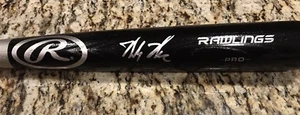 SIGNED MICKEY MONIAK BLACK OFFICIAL RAWLINGS BLACK STICK BLACK BAT 2016 #1 PICK - Picture 1 of 3