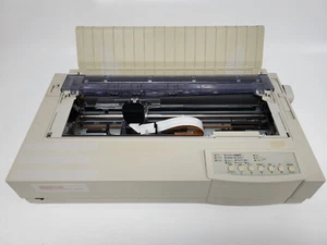 Genicom LA36W Wide 136-Column Dot Matrix 24-Pin Printer Parts-Powers On-Untested - Picture 1 of 24