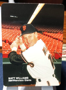 1989 Mother's Cookies Baseball Card of Matt Williams #12 (NM) Free Returns