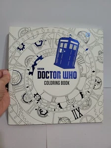 Doctor Who Coloring Book BBC Adult 45 pictures 1 Tiny Bit Colored - Picture 1 of 5