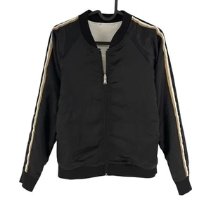 Boss Niños Negro Reversible Cremallera Completa Chaqueta Talla 16 Años - Imagen 1 de 12
