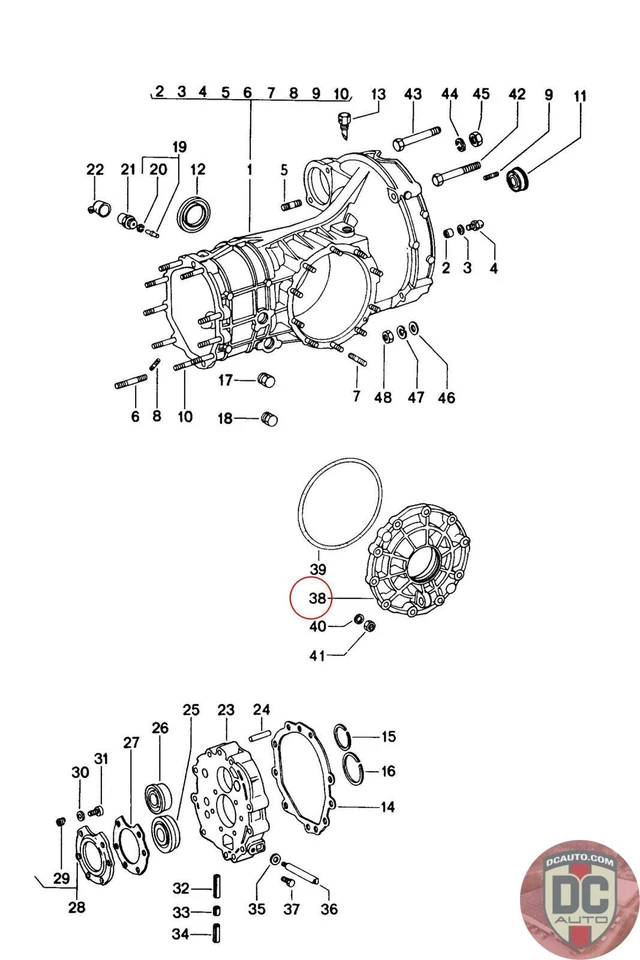 1965-1973 Porsche 911, 70-76 914 Transmission Side Cover 91430131101 - Image 1 of 1