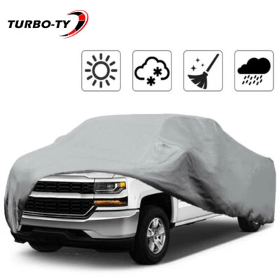 For Pickup Truck Cover Outdoor Breathable Waterproof Sun UV Rain Dust Protection - Image 1 of 4