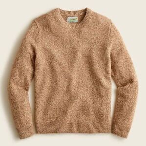 J.Crew Heavy Limited marled Scottish 100% Cashmere Crewneck Sweater Size XL $298