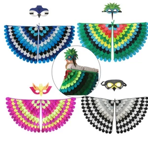 Kids Animal Outfit Toddler Xmas Gifts Costume Owl/Butterfly Bird Wing Mask UK - Picture 1 of 21