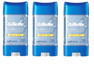 BL Gillette Deodorant Clearshield Gel Tropical Breeze 3.8oz -- THREE PACK - Picture 1 of 1