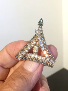 Retro Vintage Strass Brosche - Bild 1 von 5