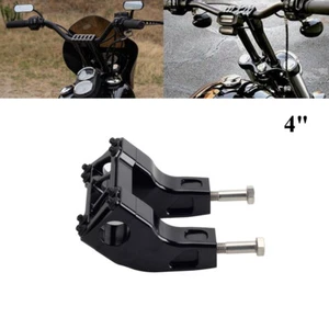 Pullback Style 4" Handlebar Riser Kit For Harley Softail Dyna FXDF FXDB 1'' Bar - Picture 1 of 9