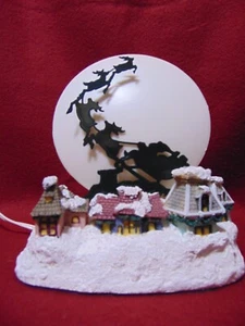 SANTA Sleigh Over Rooftops Shadowcaster Light by Great American Fun Corp. Works! - Picture 1 of 14