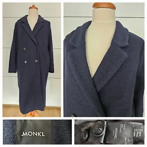Wollmantel Damen blau MONKI Gr. L (42) ***WIE NEU*** - Bild 1 von 8