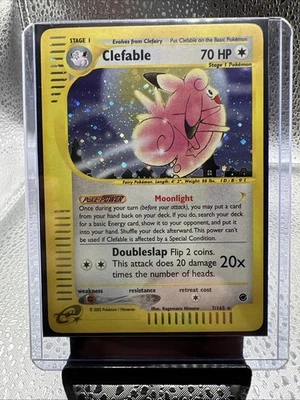 Pokemon Karte Clefable Holo Expedition 7/165 Ex+ - Bild 1 von 4