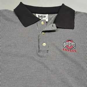 Vintage Ohio State Buckeyes Lee Sport Polo Shirt Mens Large embroidered logo - Picture 1 of 10