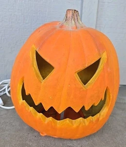 Vintage Trendmasters Light Up Foam Blow Mold Pumpkin Head Jack O Lantern 1993 - Picture 1 of 5