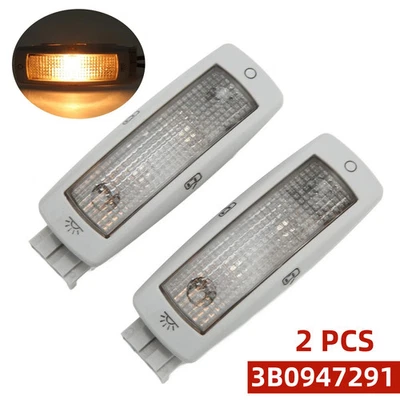 2X Luz de lectura de cúpula de techo para VW Golf Beetle Tiguan Skoda Seat 3B0947291 Foto 1 de 4
