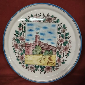 Grande piatto decorativo in ceramica policroma: Castello del consiglio di Trento - Foto 1 di 7