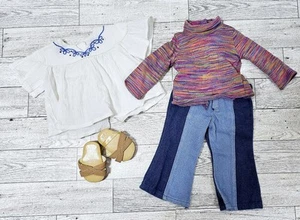American Girl Puppe Julie Classic Meet Outfit - Shirt, Tunika, Hose & Schuhe - Bild 1 von 9